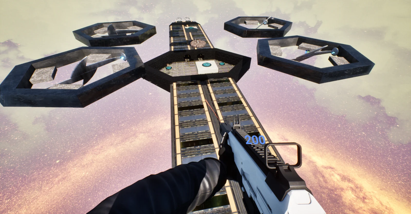FPSCore sky arena gameplay